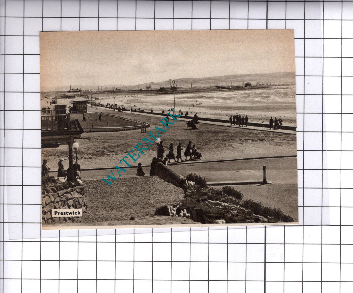Prestwick Scotland - 1939 SMALL Cutting/ Print