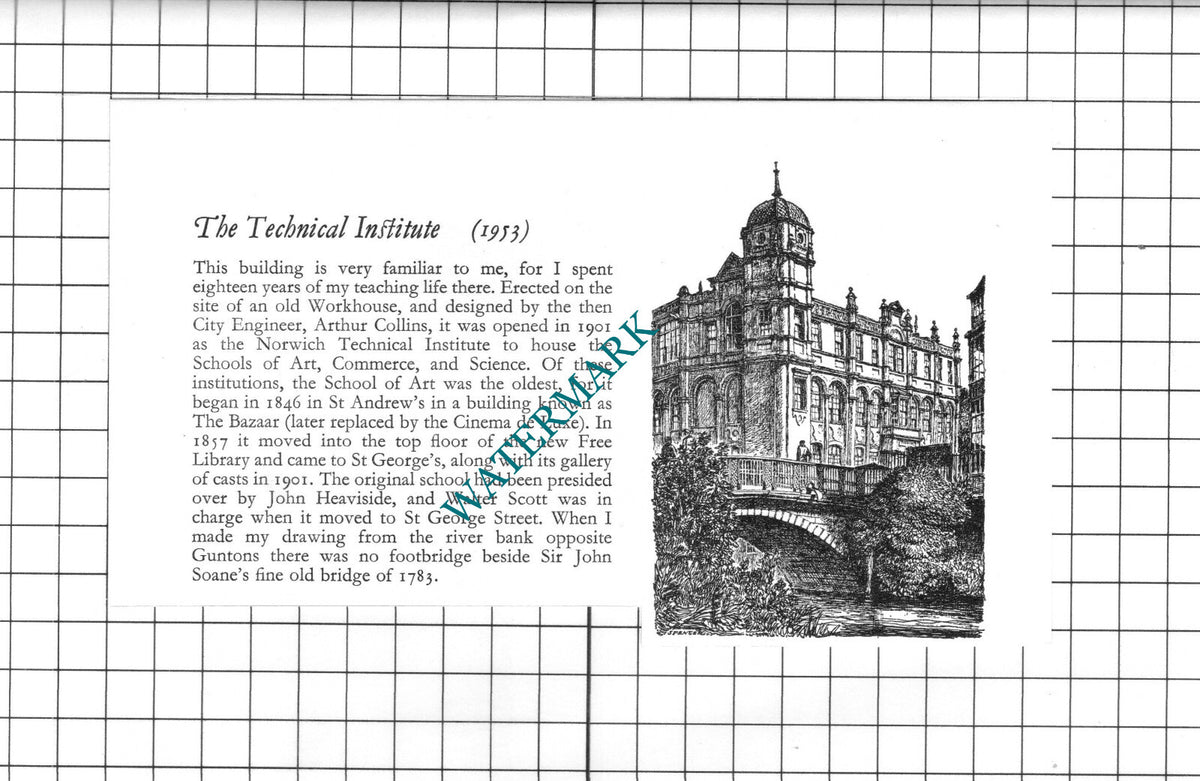 The Technical Institute Norwich Norfolk - 1970's Clipping / Print