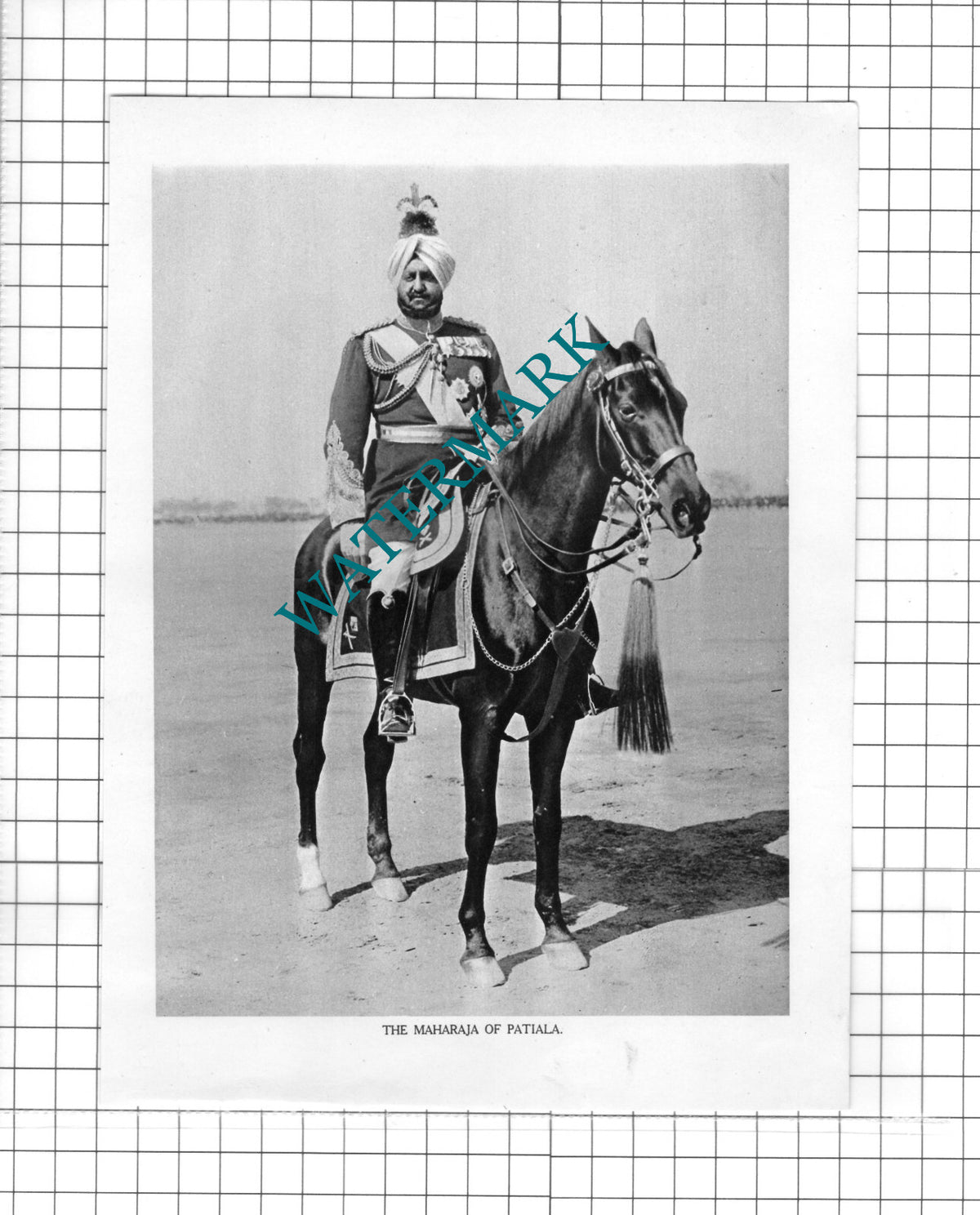 The Maharaja Of Patiala - c.1922 Clipping / Print