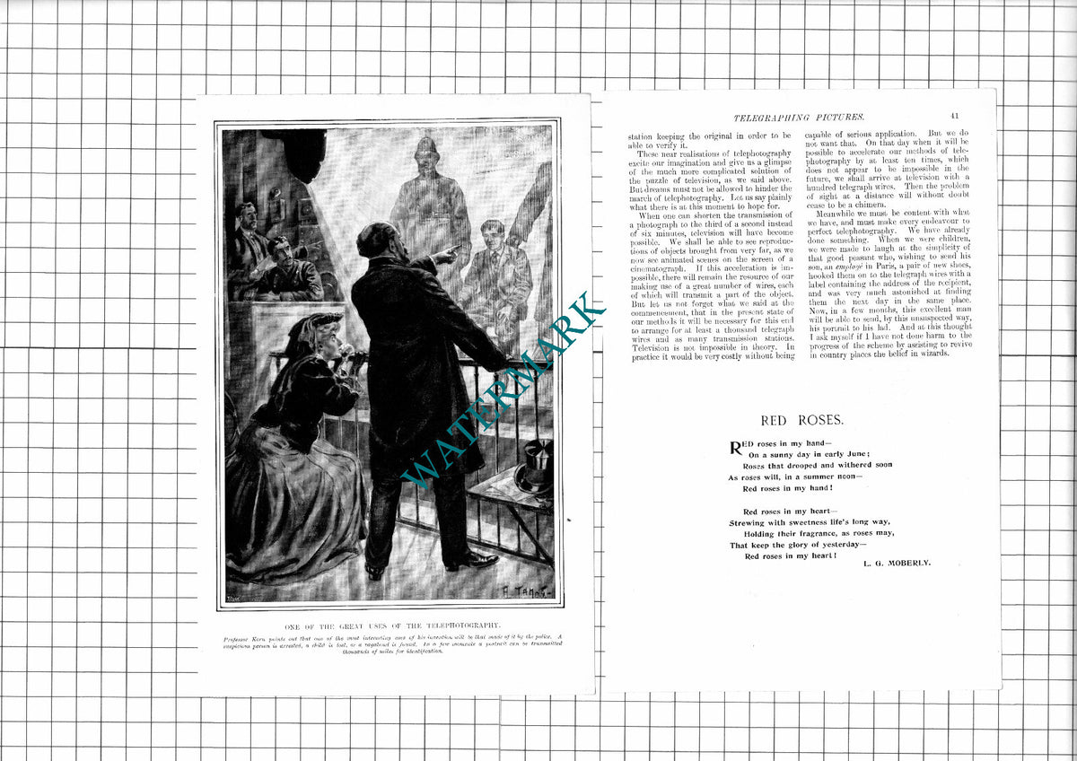 Professor Korn Telephotography - 1907 Article / Print