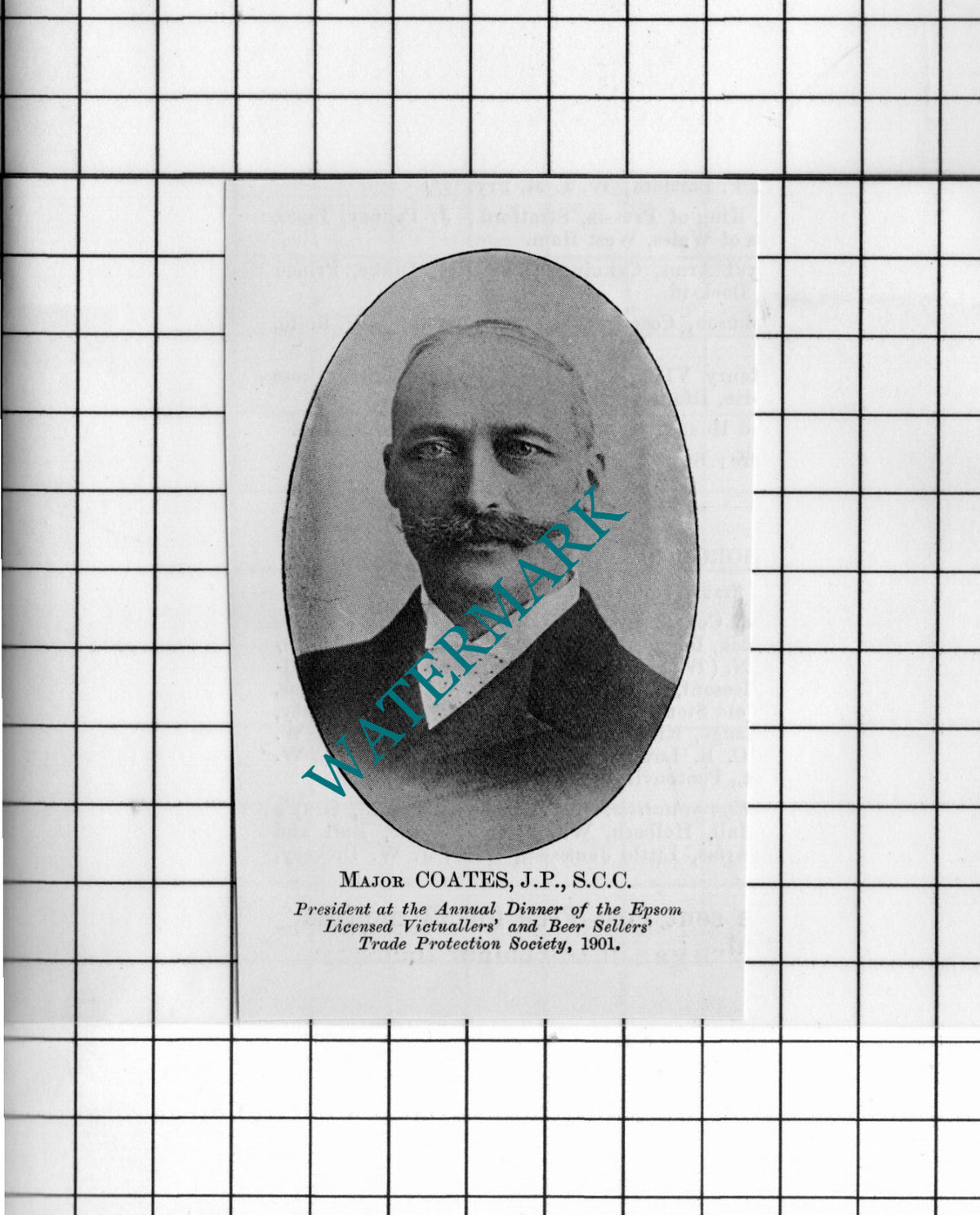 Major Coates JP - 1902 Small Cutting