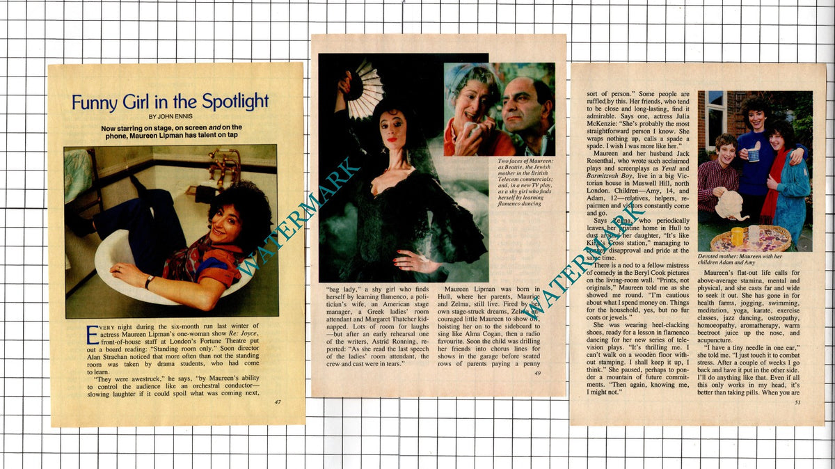 Maureen Lipman - 1989 Small Article
