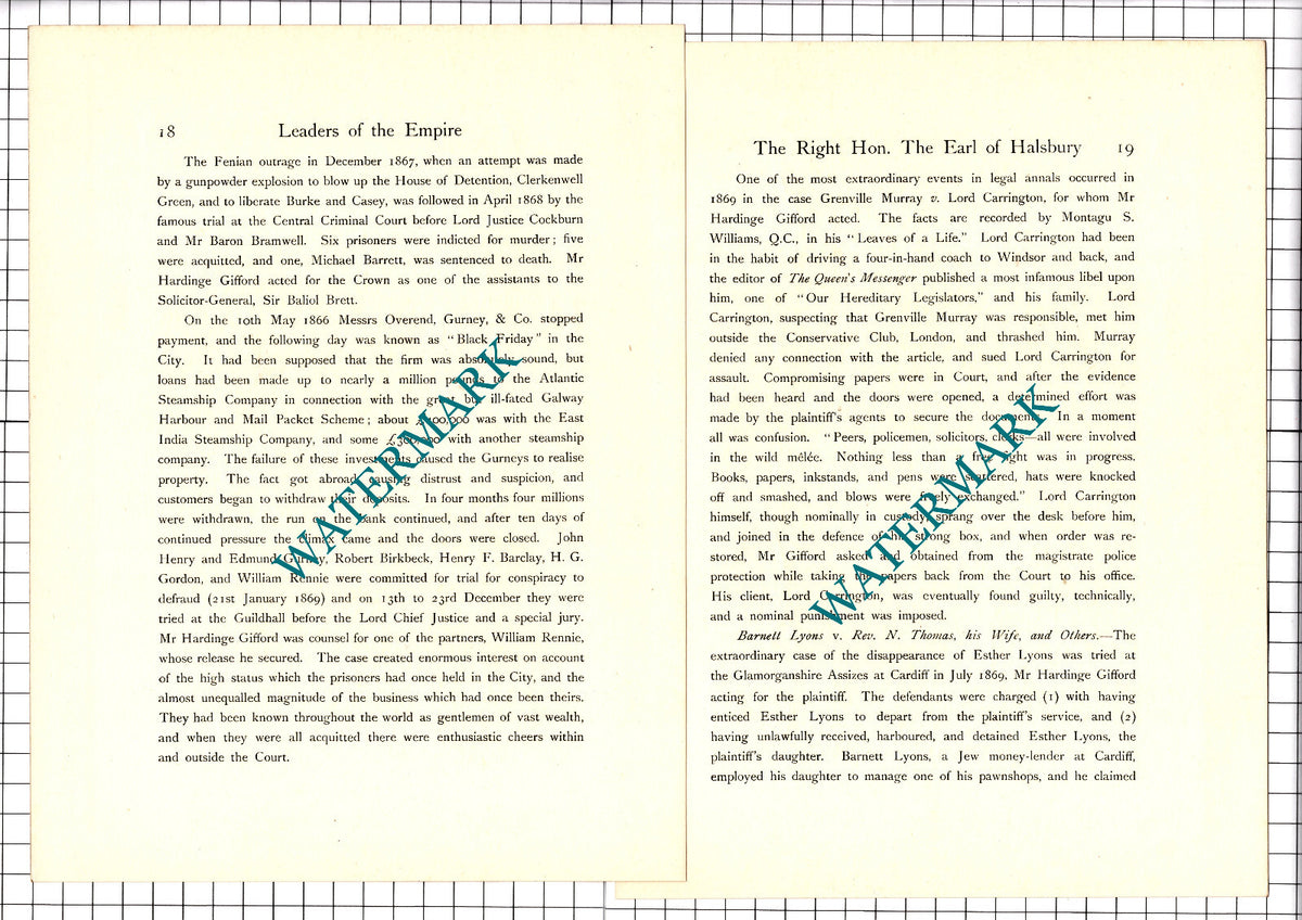 Hardinge Stanley Gifford The Earl Of Halsbury - c.1920 Article / Print