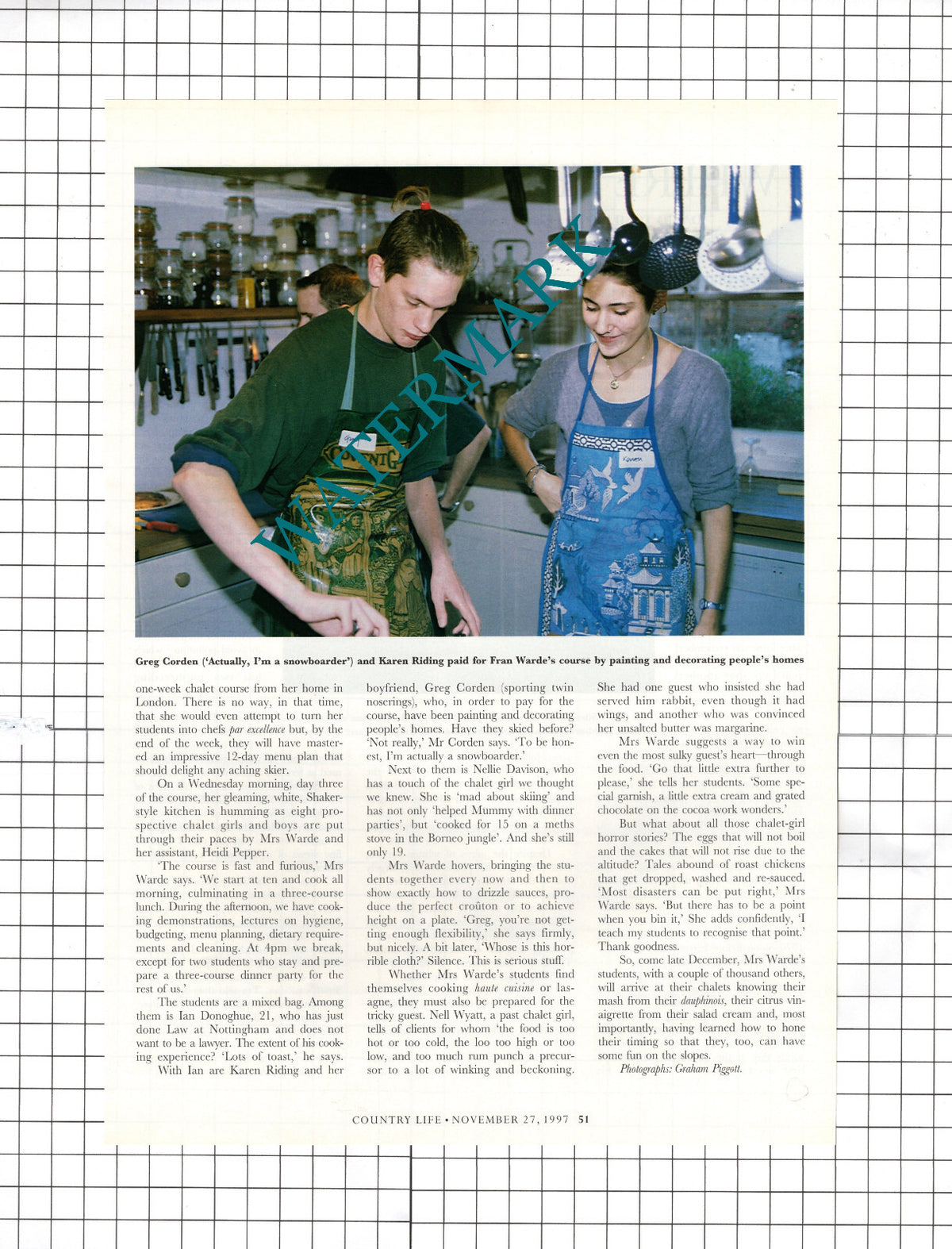 Fran Warde Chalet Training Heidi Pepper Greg Corden - 1997 Article