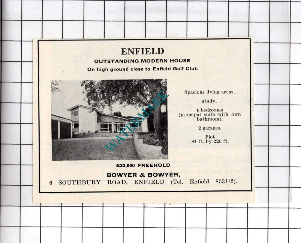 Enfield London - 1967 SMALL House Advert