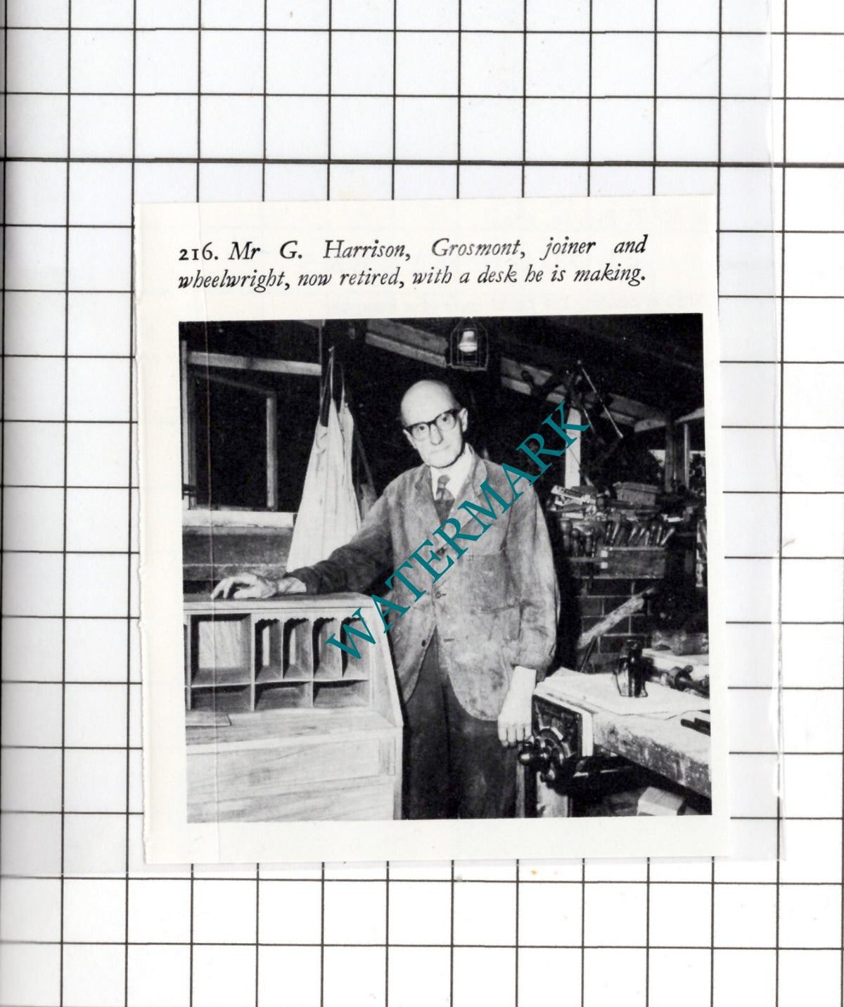Mr G Harrison Grosmont Yorkshire Joiner - Small Clipping