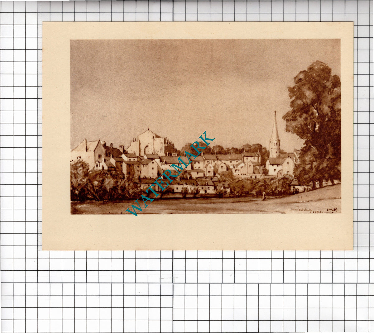 Malmesbury Wiltshire - c.1949 Clipping / Print