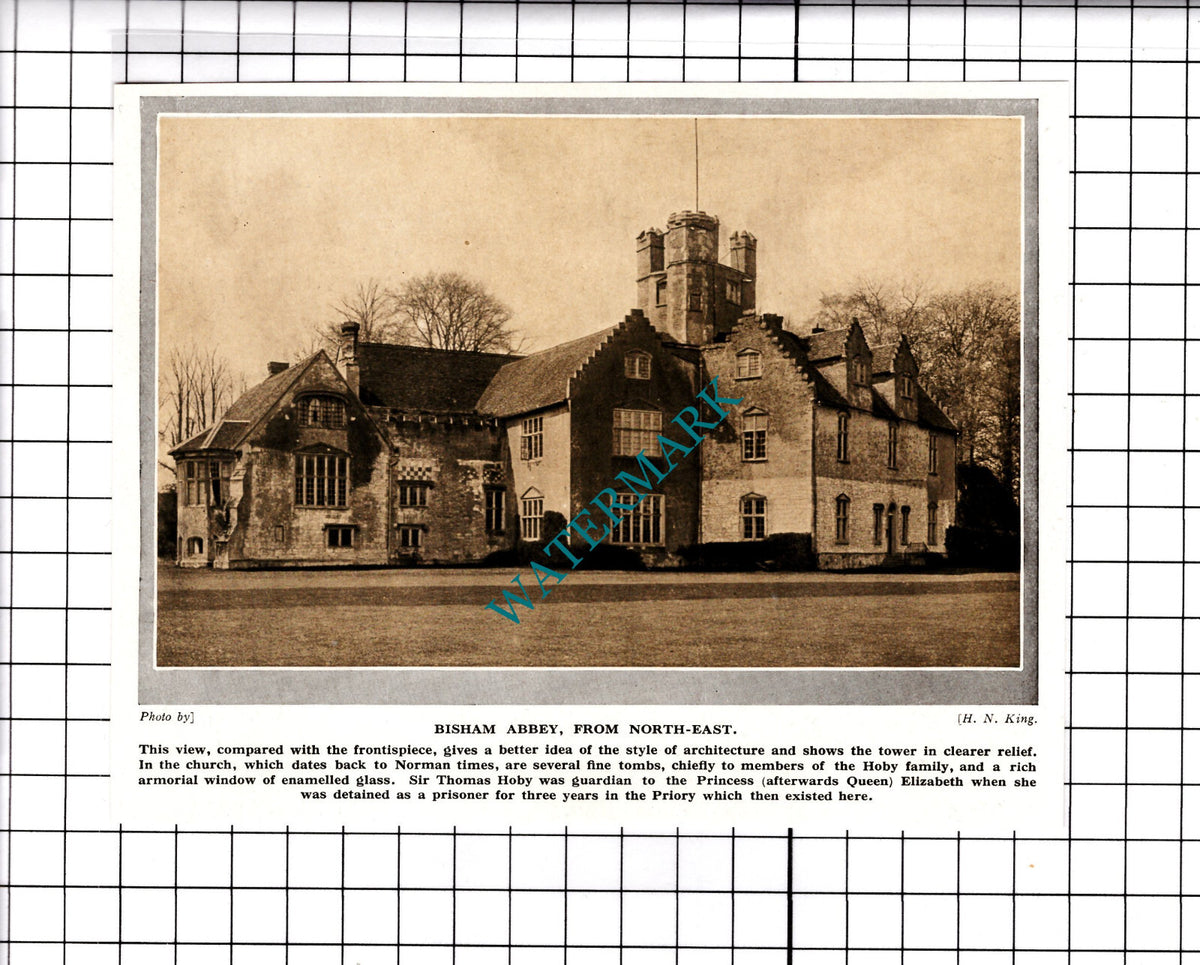 Bisham Abbey - c.1930's Small Clipping / Print