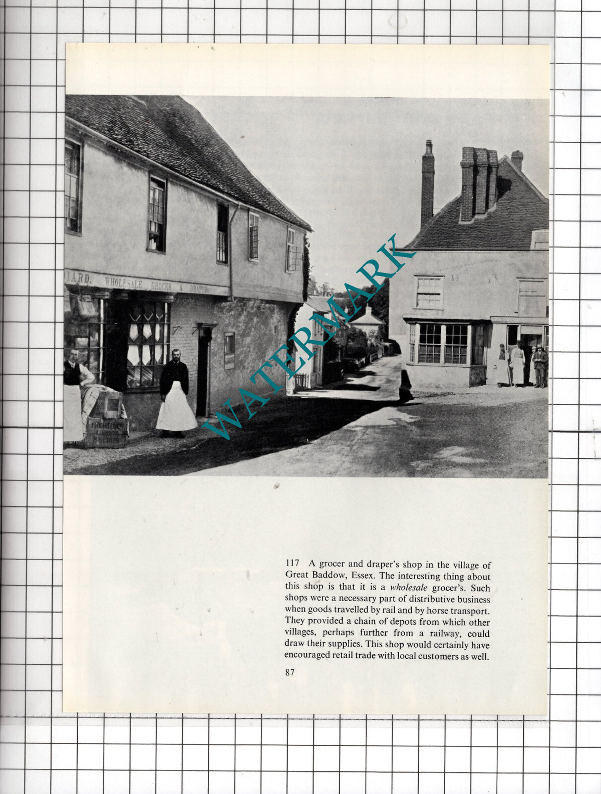 Great Baddow Essex Draper Grocer Shop - Cutting