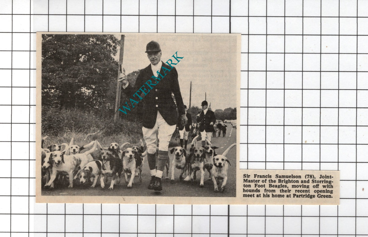 Sir Francis Samuelson Brighton and Storrington Beagles - 1968 Small Cutting