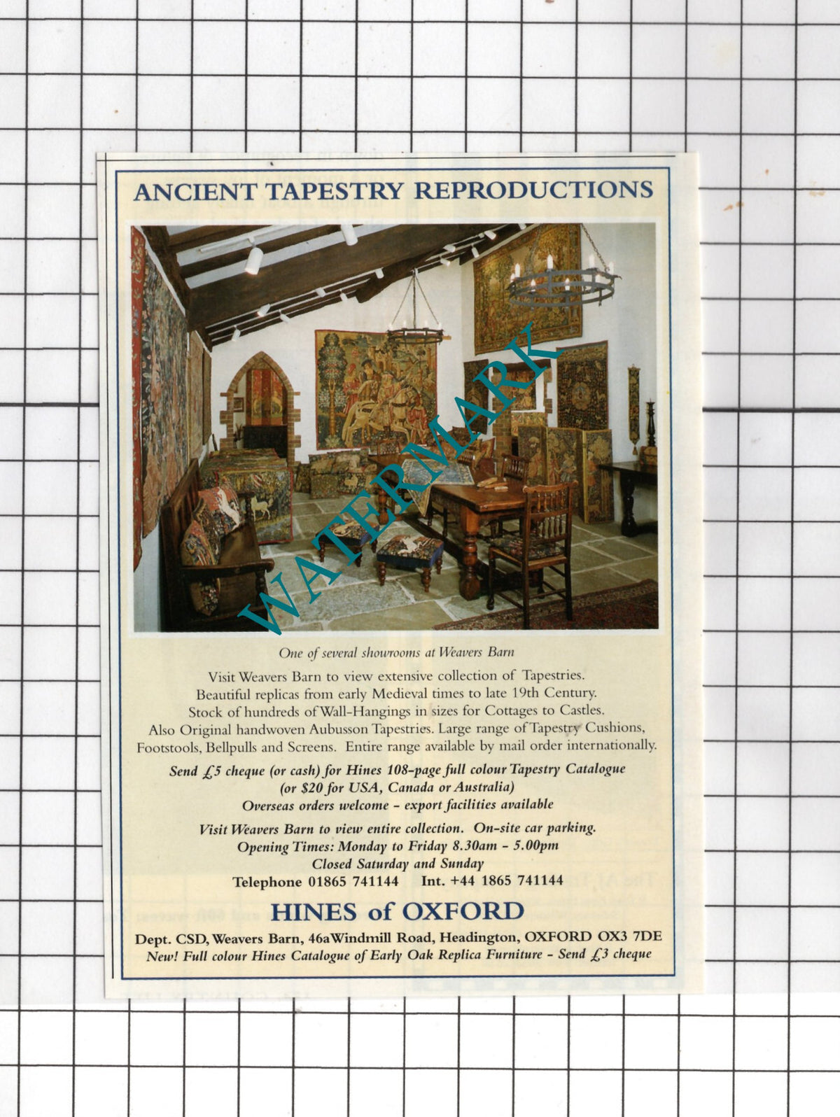 Hines Of Oxford Headington Oxford Small Advert - 1997 Cutting
