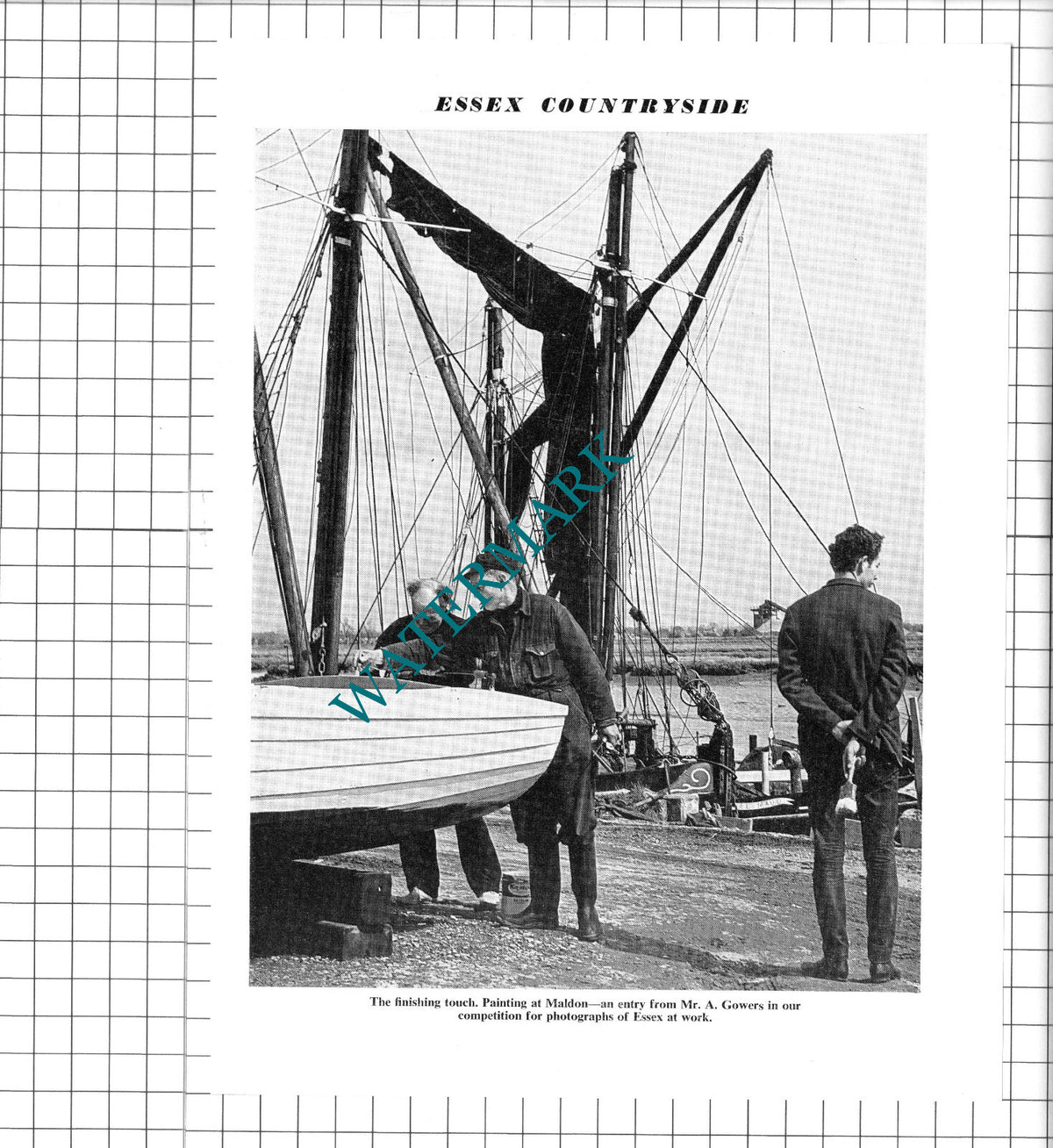 Maldon Essex Boat Painting - 1967 Clipping