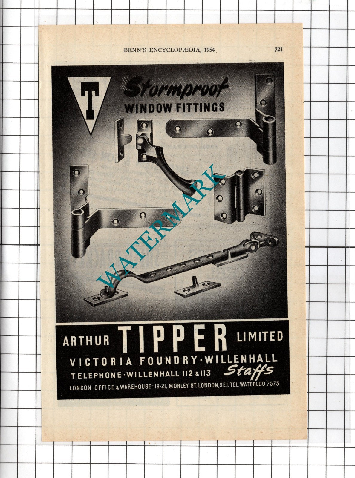 Arthur Tipper Ltd Willenhall Staffordshire England - 1954 Advert