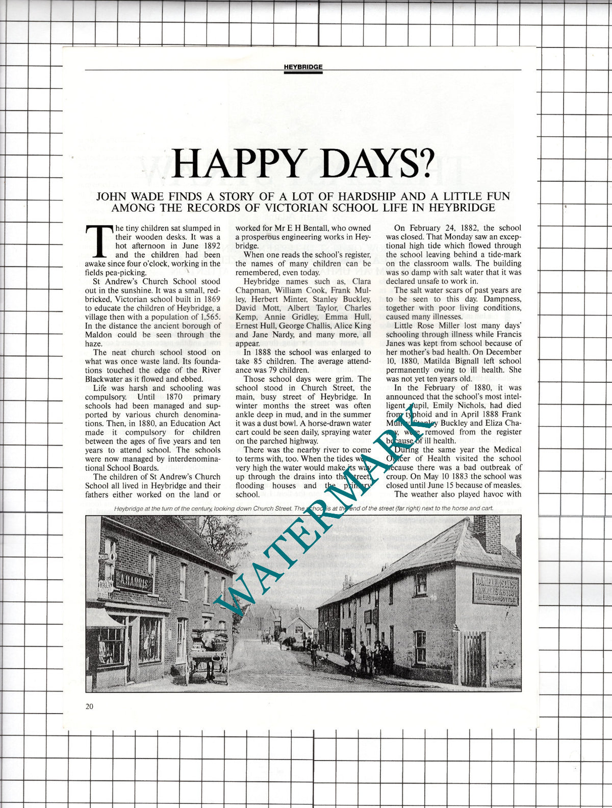 St Andrew's Church School Heybridge Essex - 1991 Article