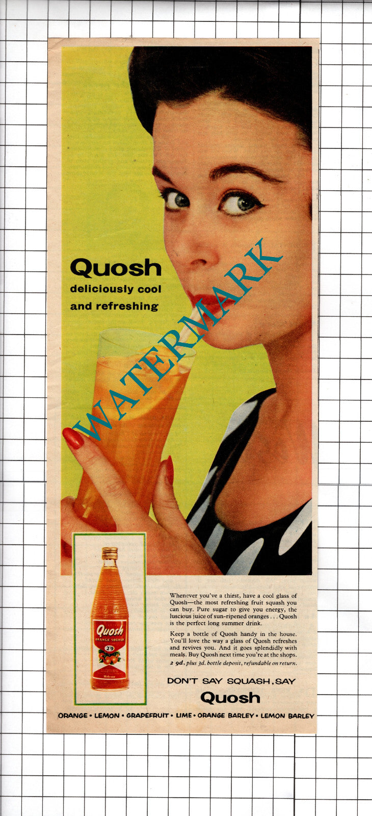 Quosh - 1956 Magazine Advert