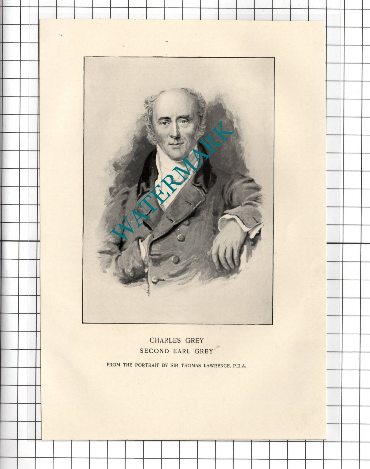 Charles Grey Second Earl Grey - 1898 Small Print