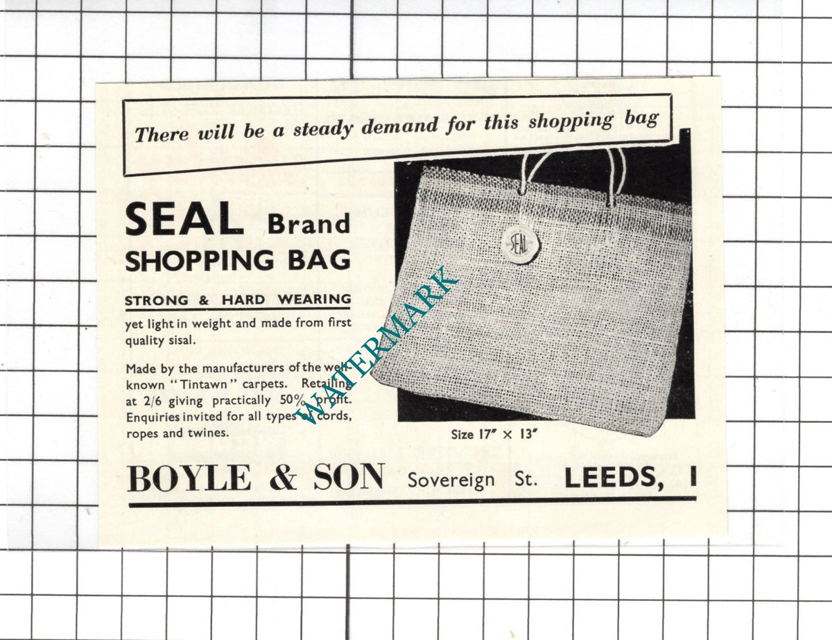 Boyle & Son Sovereign Street Leeds Yorkshire - 1954 Small Advert