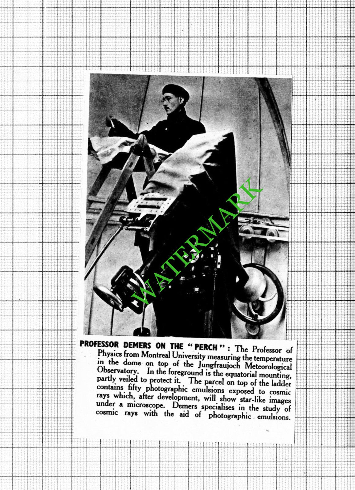 Professor Demers Montreal University - 1951 Small Cutting