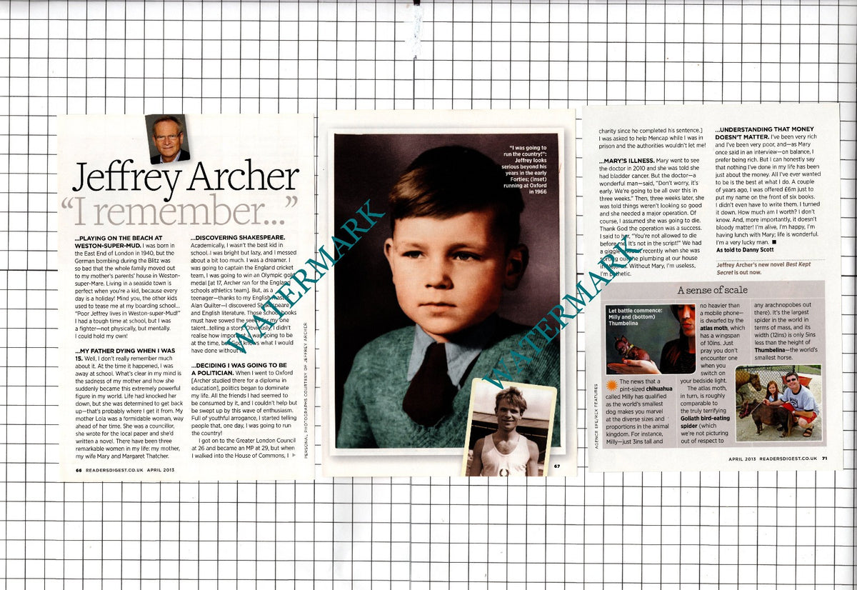 Jeffrey Archer Interview - 2013 Small Article