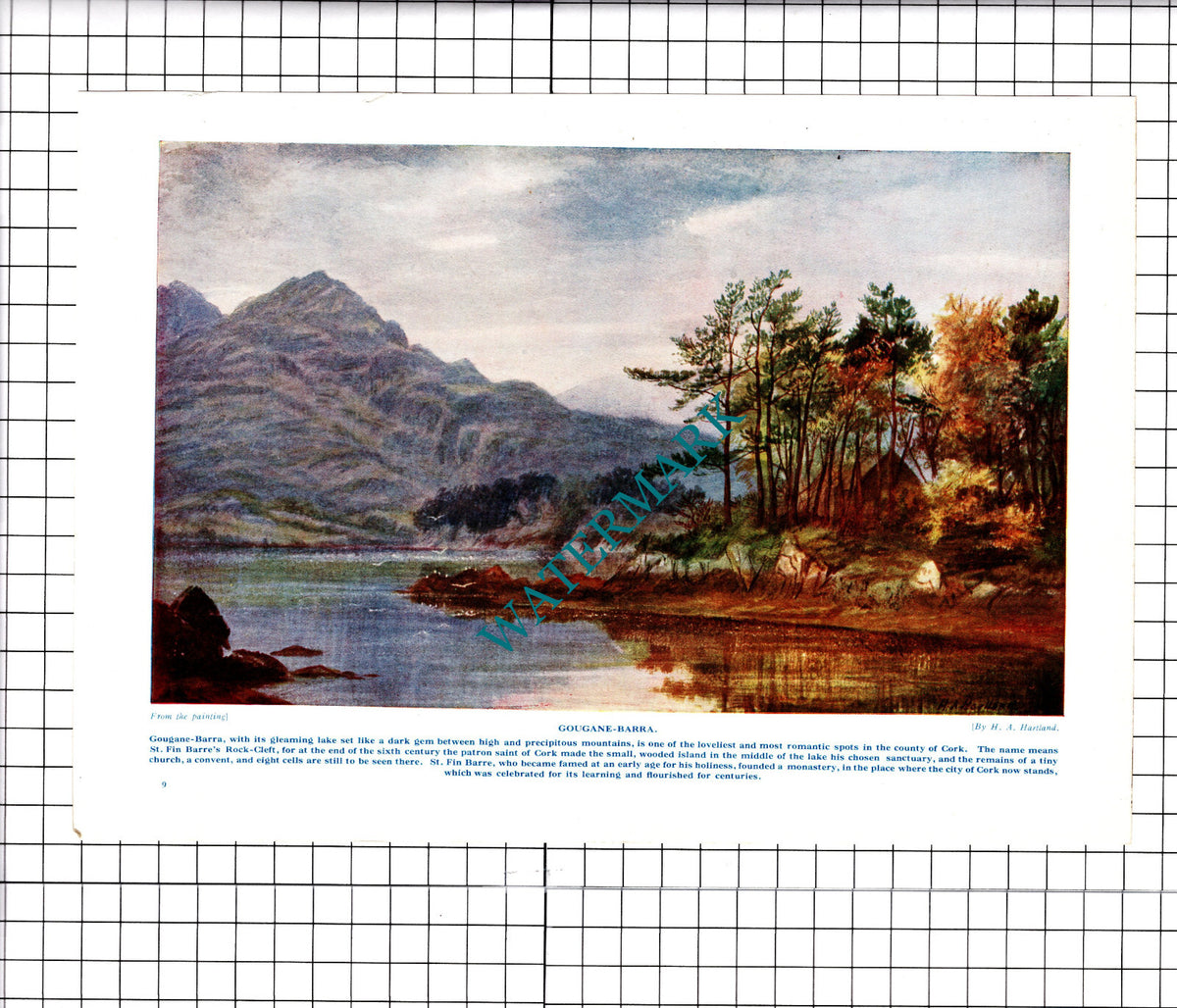 Gougane-Barra Cork Ireland - c.1930's Print