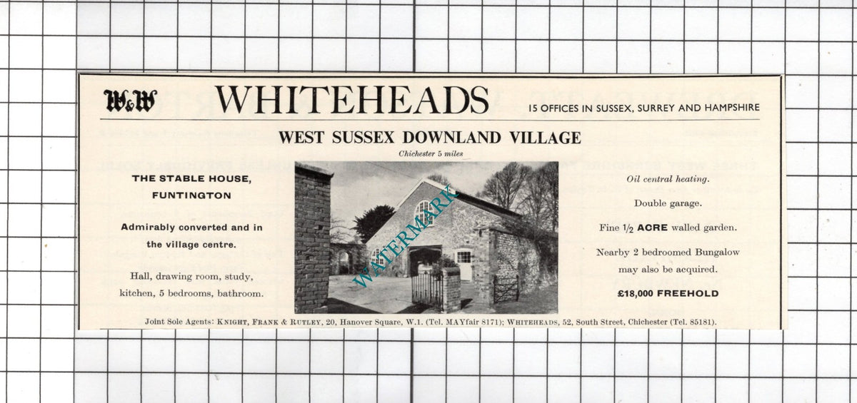 The Stable House Funtington Sussex - 1967 Small House Advert
