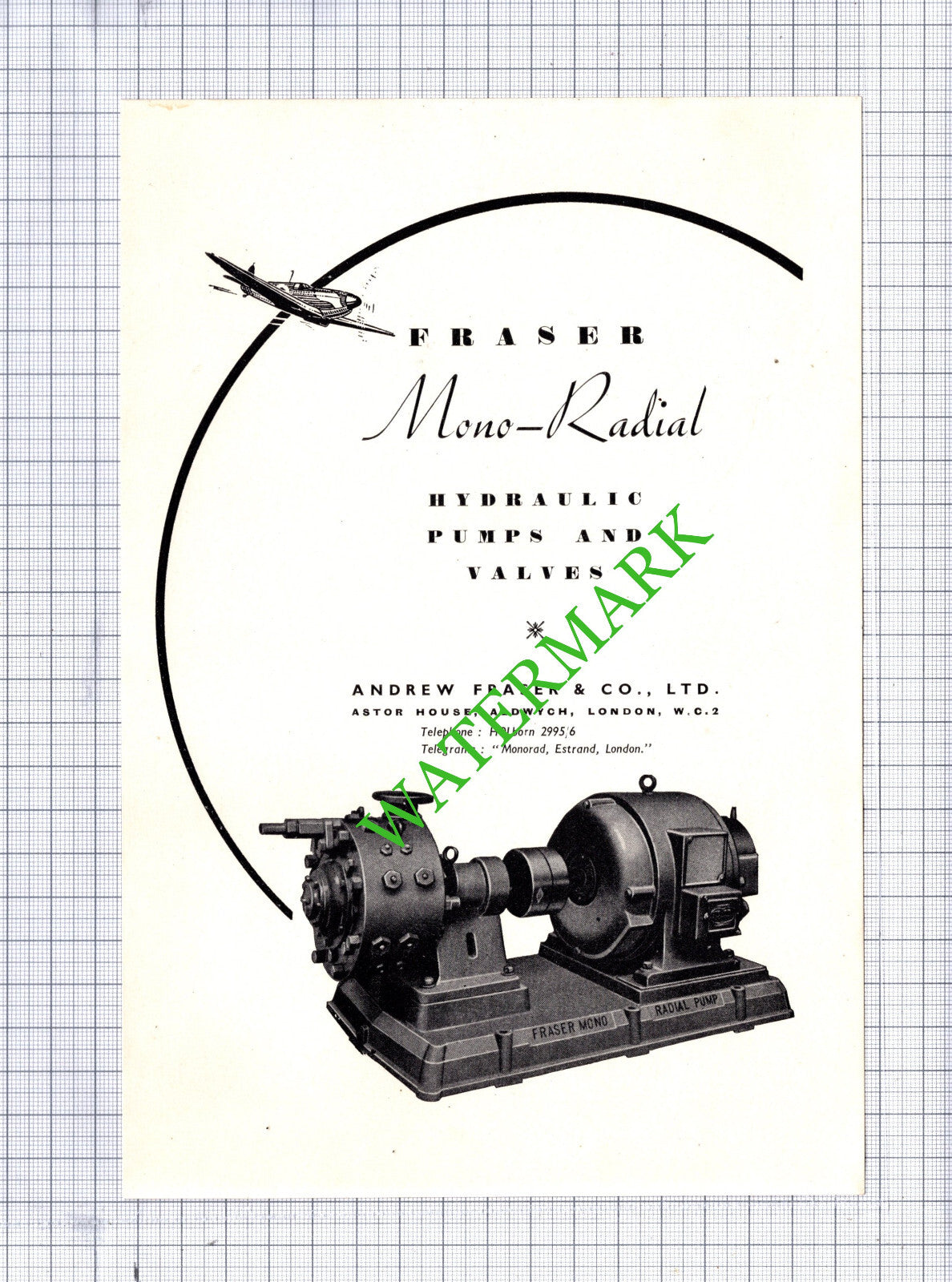 Fraser Mono-Radial Andrew Fraser & Co Ltd Advert - c.1942 Print / Cutting