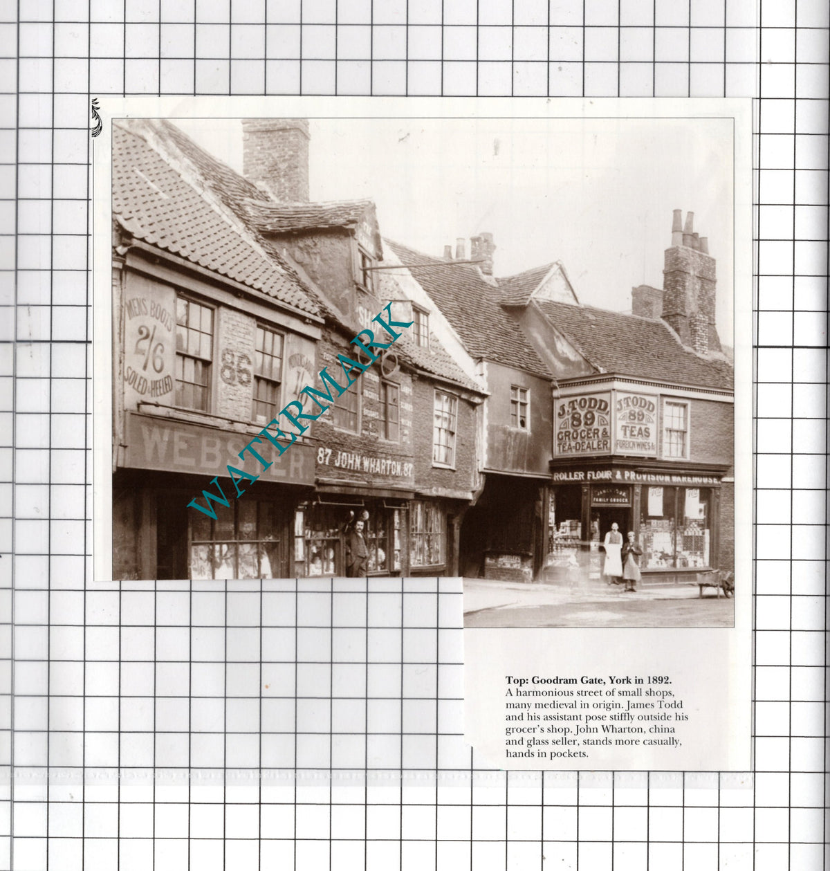 Goodram Gate York James Todd Grocer John Wharton - Cutting