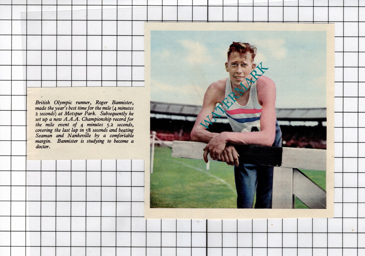 Roger Bannister Runner - 1953 Clipping