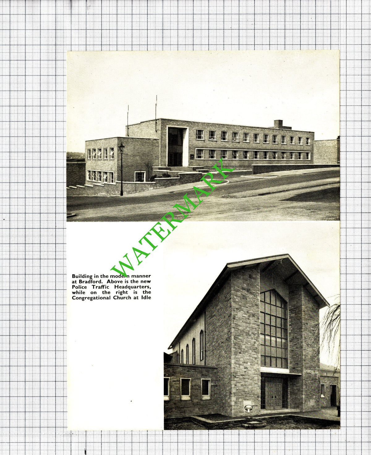 Bradford Yorkshire Police Traffic Headquarters Church Idle - 1957 Cutting