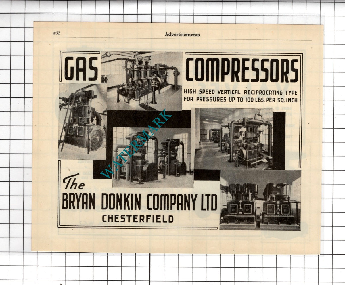 Vee-Reg Valves Ltd London / Bryan Donkin Company Ltd Chesterfield - 1951 Advert