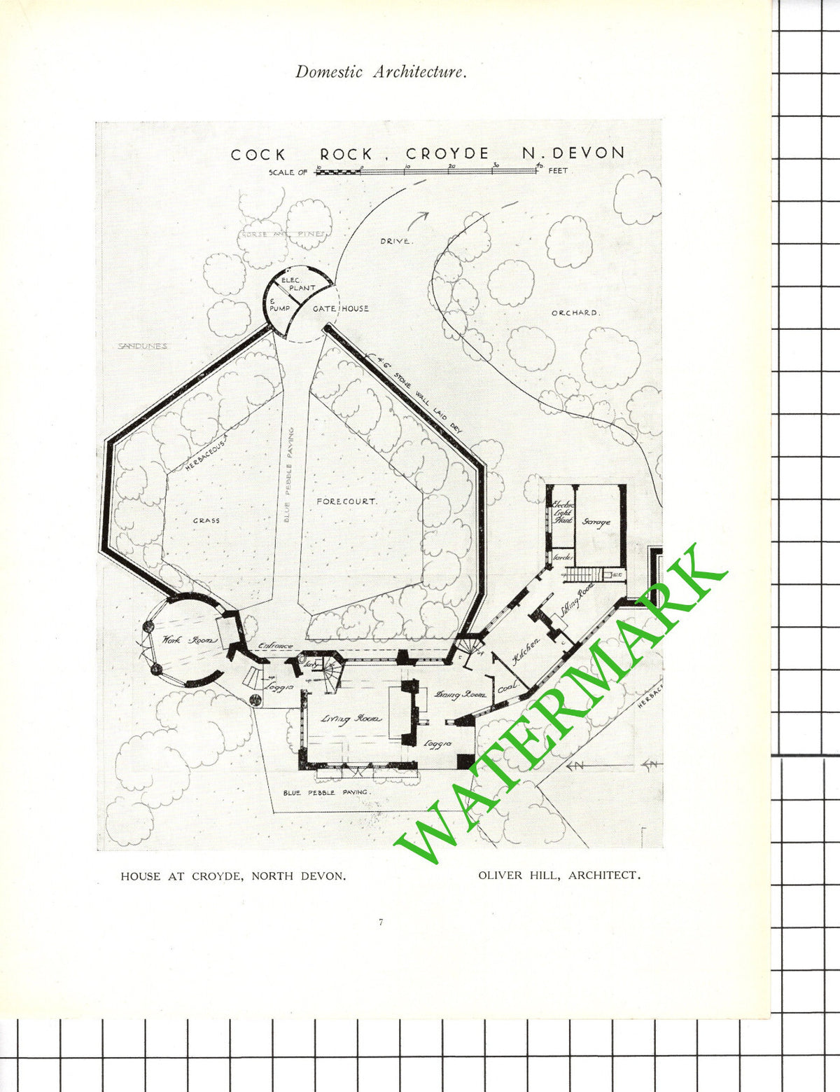 Croyde North Devon Oliver Hill Architect - c.1920s Book Prints