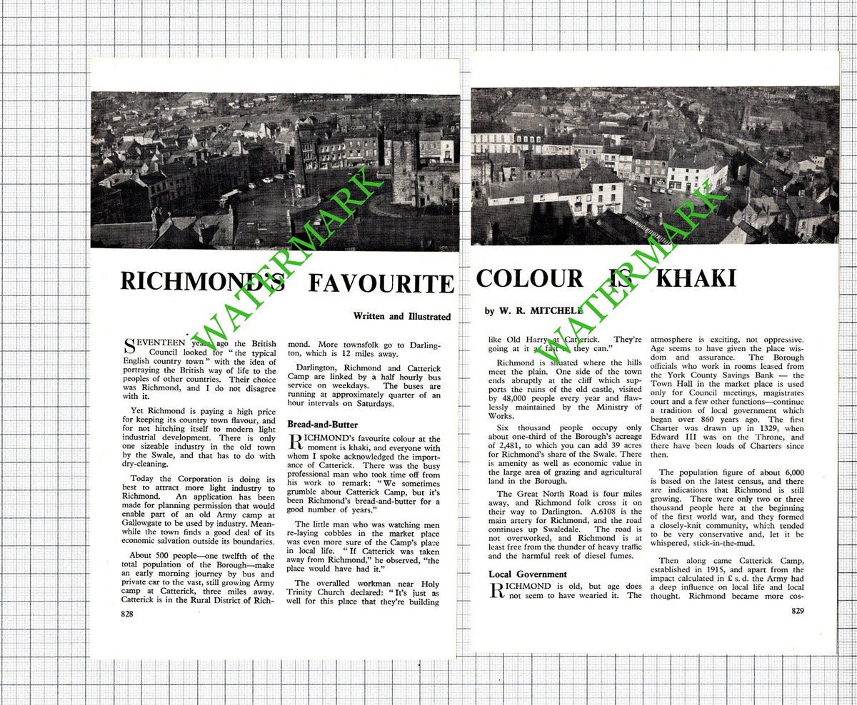 Richmond Yorkshire - 1962 Article