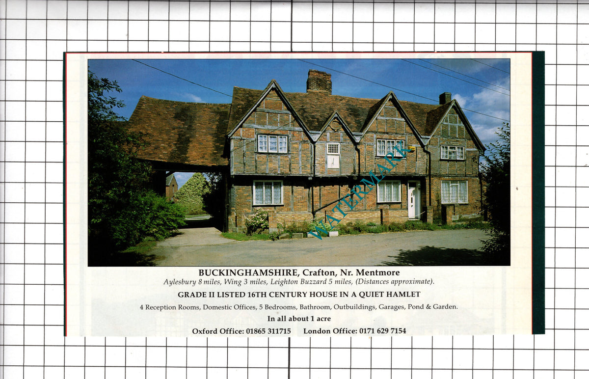Crafton Buckinghamshire House Sale Advert - 1994 Cutting