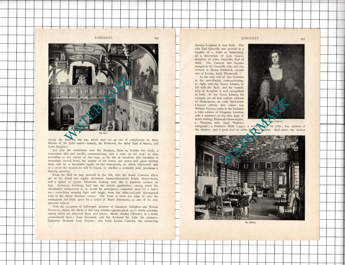 Longleat by A H Malan - c.1898 Article / Print