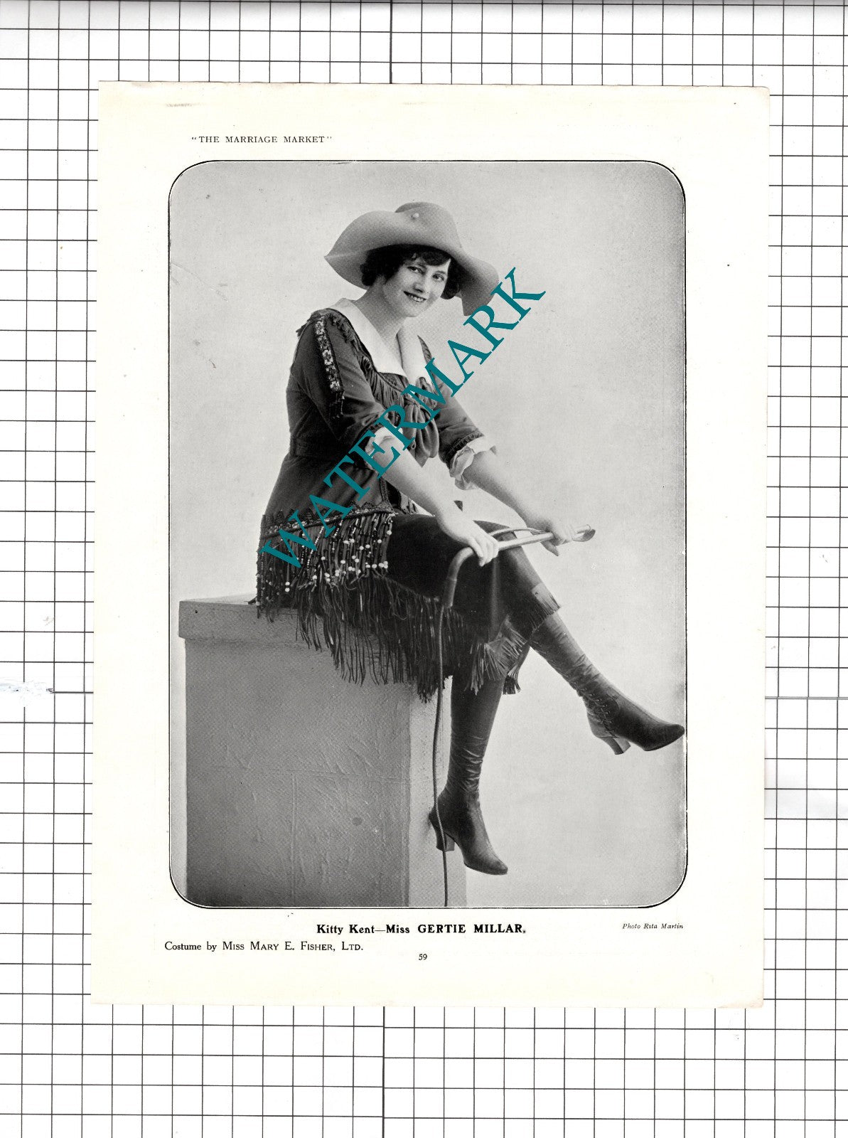 Kitty Kent Actress - c.1913 Clipping