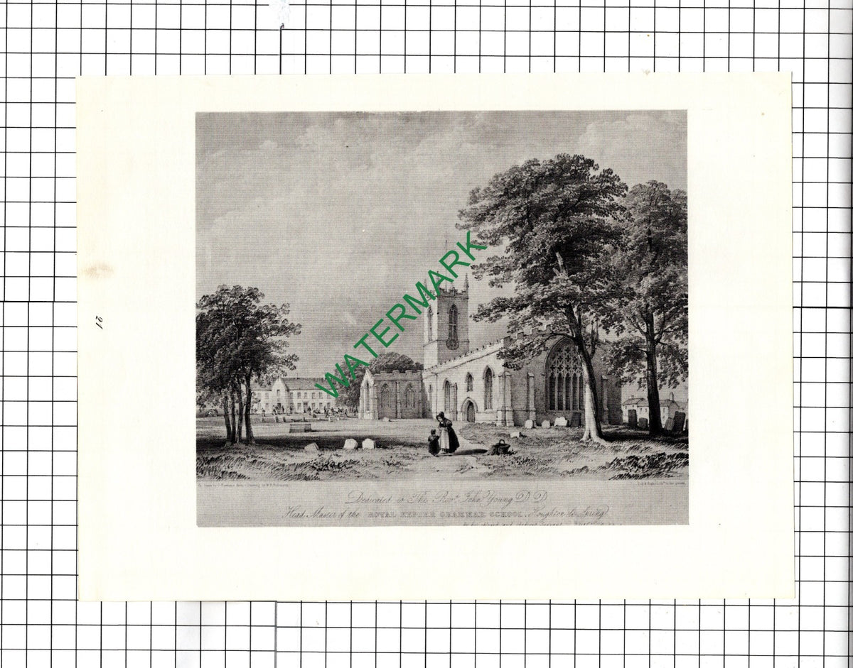 Royal Kepier Grammar School Houghton-le-Spring Church - 1969 Illustration