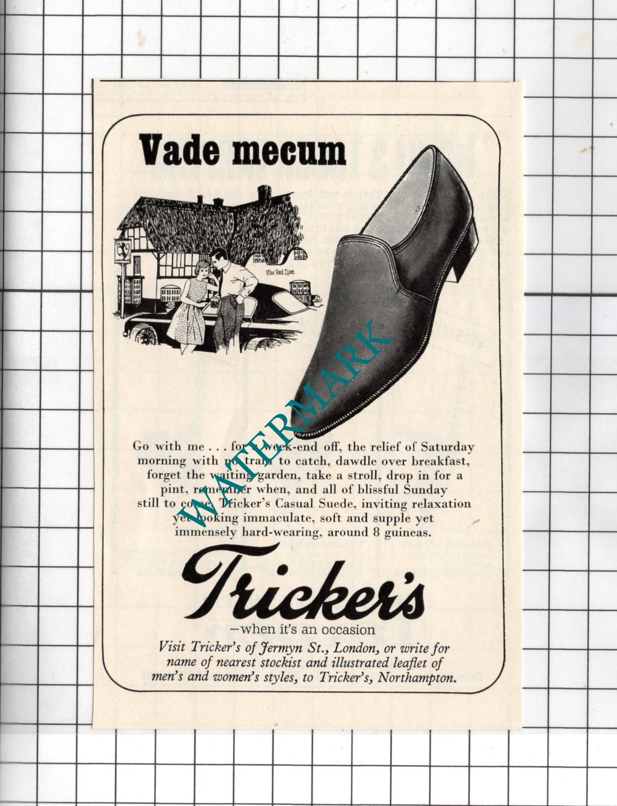Tricker's Shoes Tricker's Jermyn Street London - 1967 Small Advert