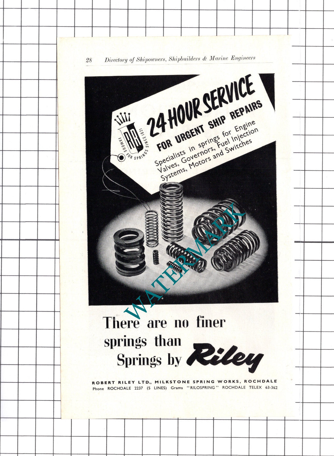 Demolition & Construction Company / Robert Riley Ltd Rochdale ADVERT - c.1957