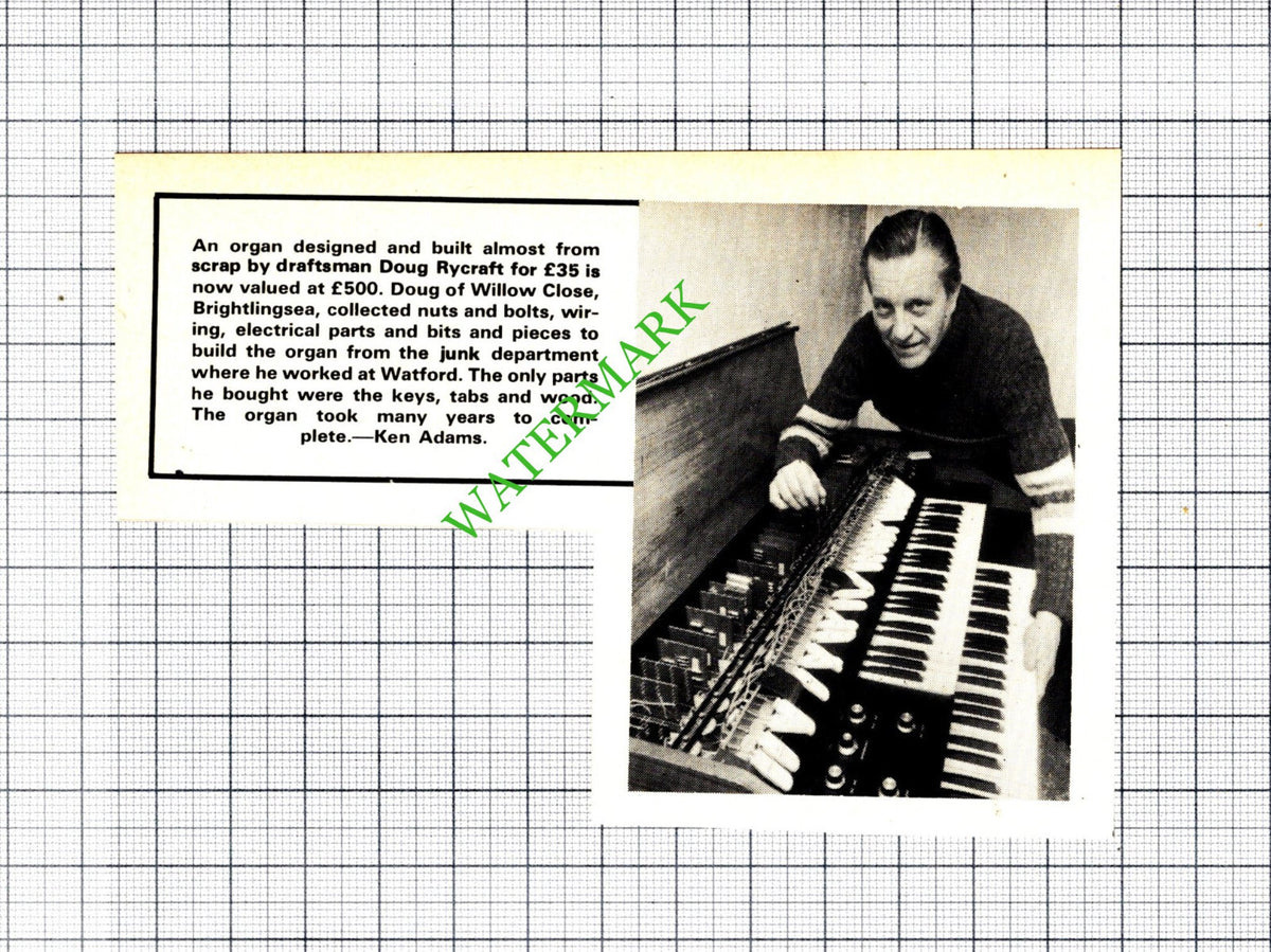 Doug Rycraft Brightlingsea Essex Organ - 1975 Small Cutting