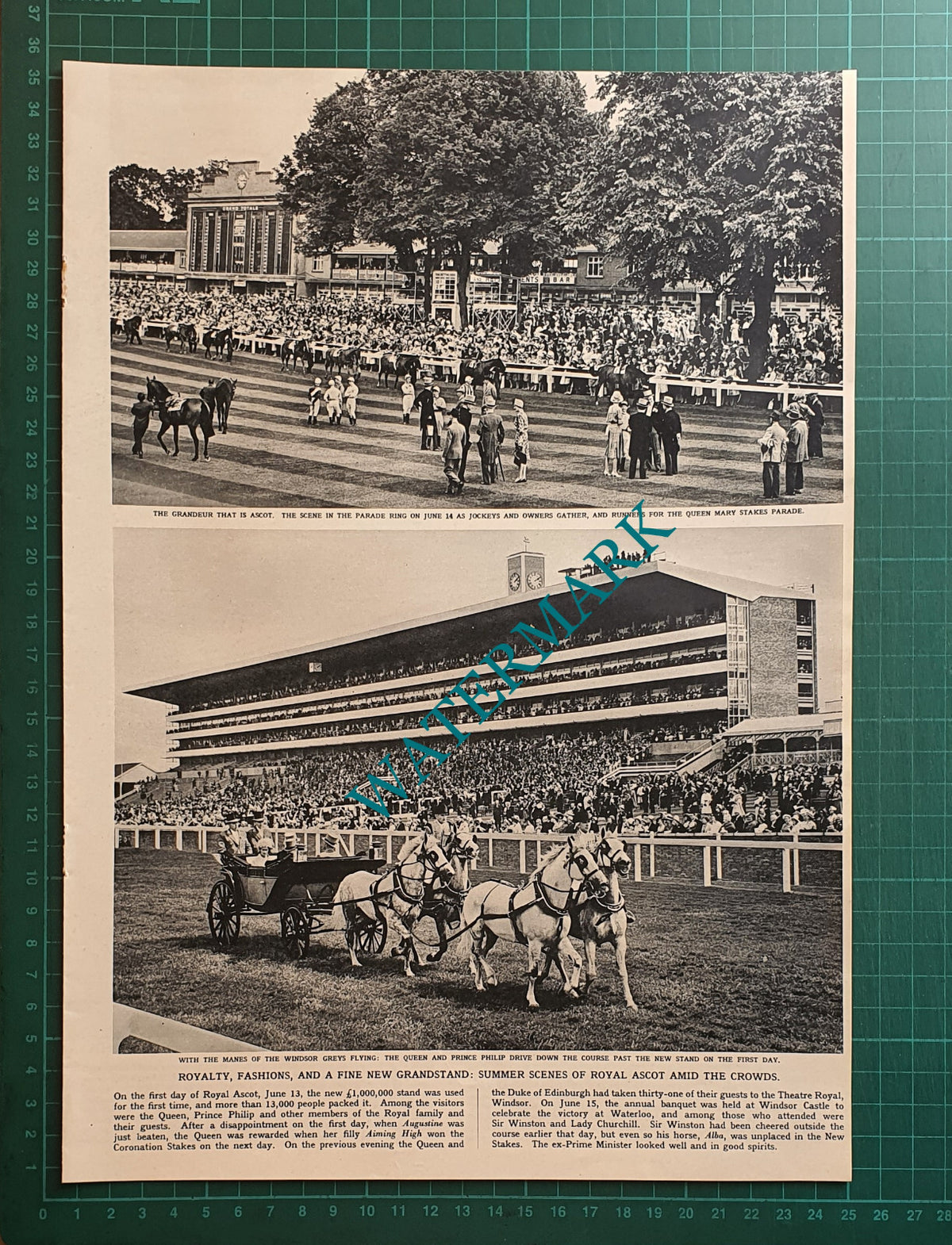 Royal Ascot Gold Cup Day - 1961 Pullout Print