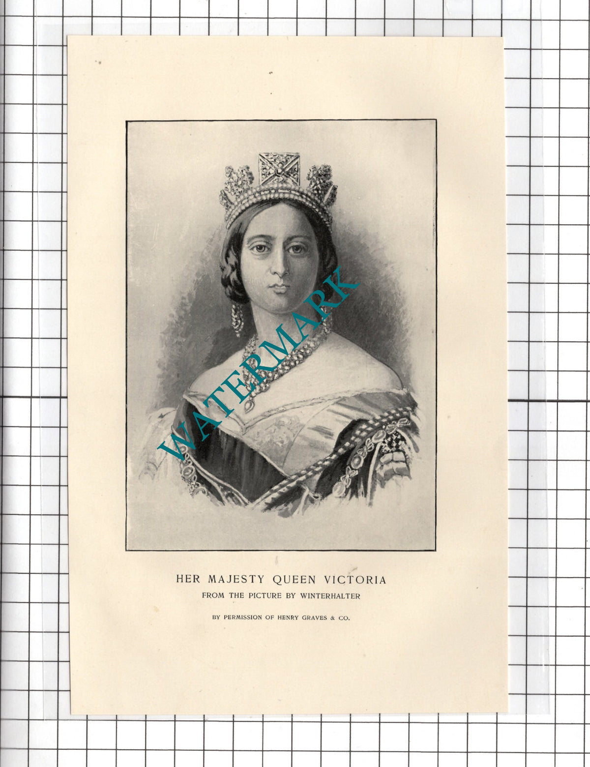 Queen Victoria - 1898 Small Print