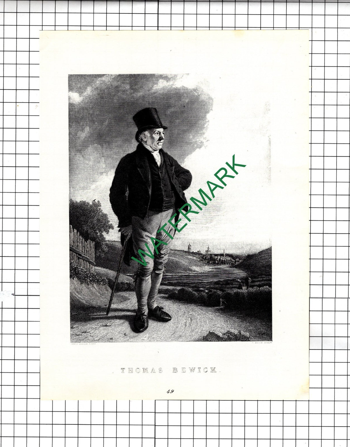 Thomas Bewick - 1969 Print / Article