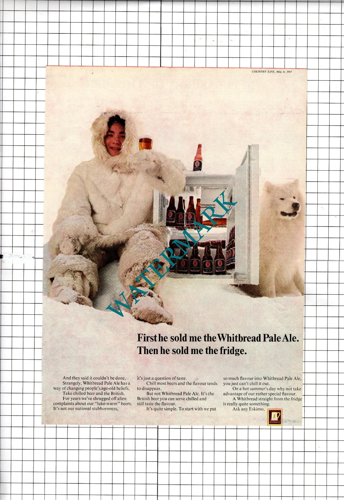 Whitbread Pale Ale Eskimo Advert - 1967