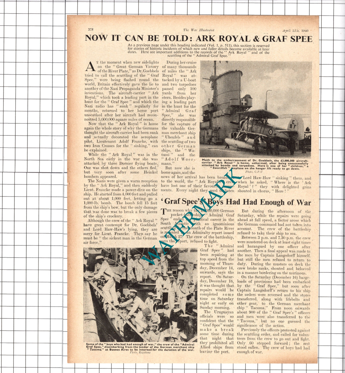 IMPERIAL TRANSPORT Oil Tanker Captain Smiles World War Two - 1940 Article/ Print