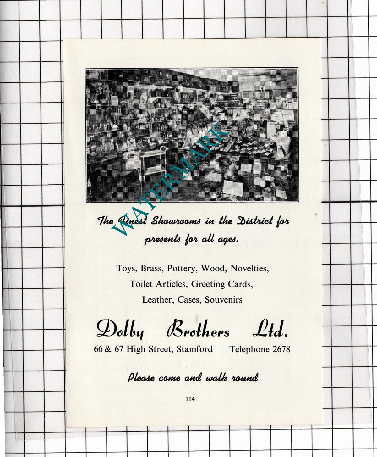 Dolby Brothers Ltd Stamford Lincolnshire - 1966 Advert