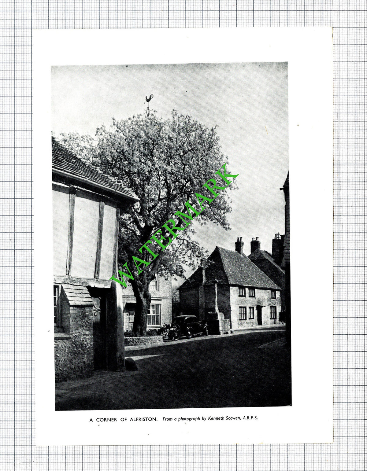 Alfriston Sussex - 1955 Cutting