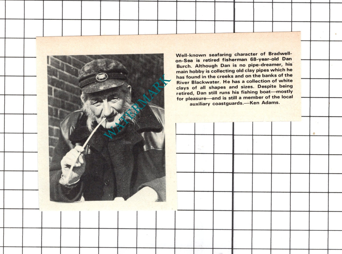 Dan Burch Bradwell-on-Sea Essex - 1975 Clipping