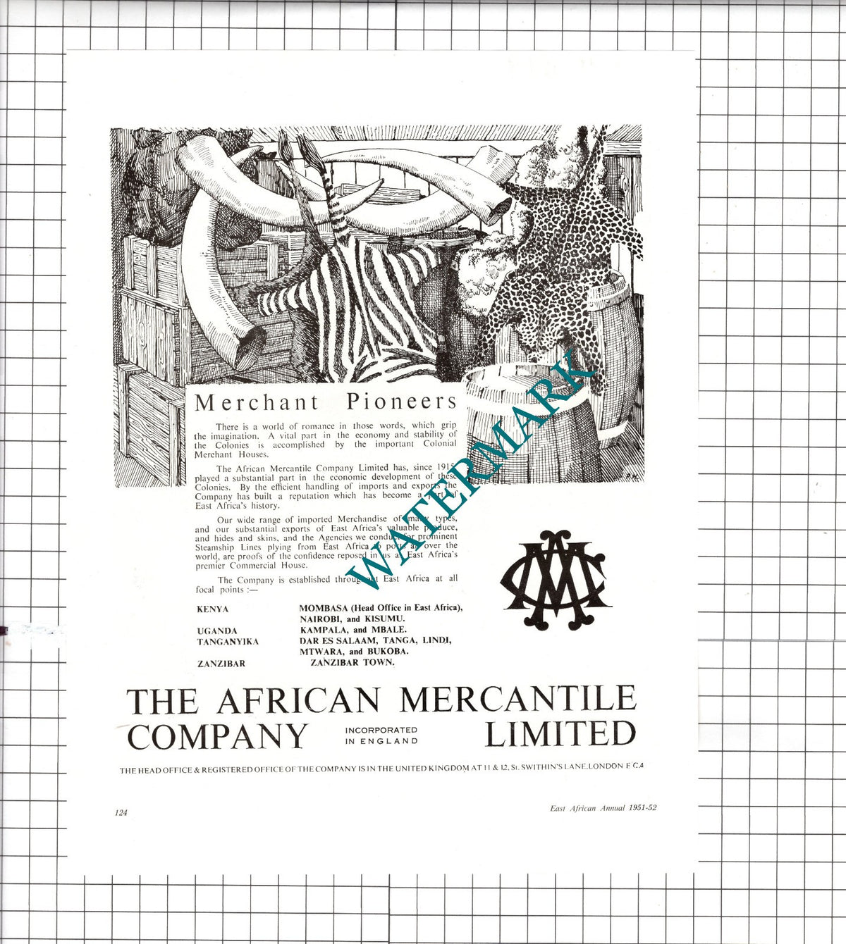 The African Mercantile Company Ltd - 1951 Advert