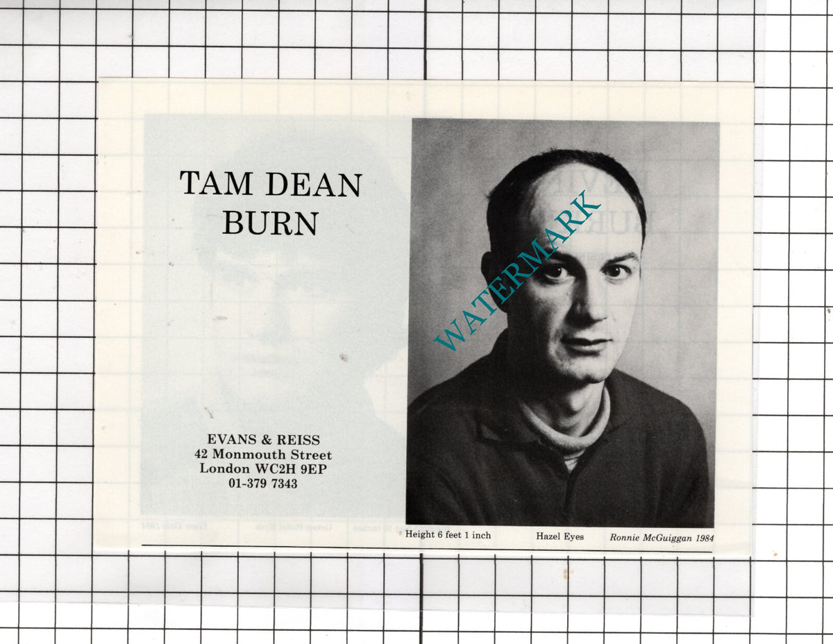 Kevin Burke Actor / Tam Dean Burn Actor - 1986 Advert