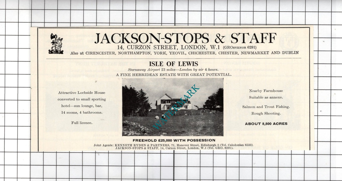 Isle Of Lewis - 1967 House Sale Advert